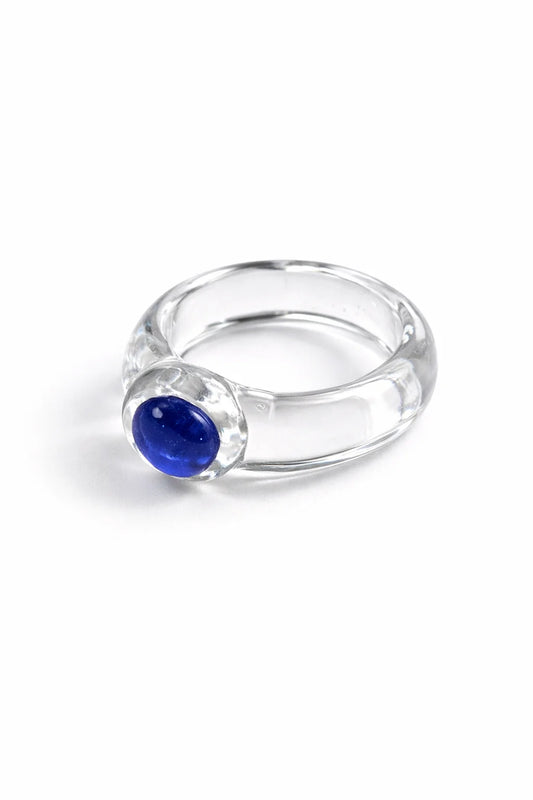 CIPRIANA anillo gem azul