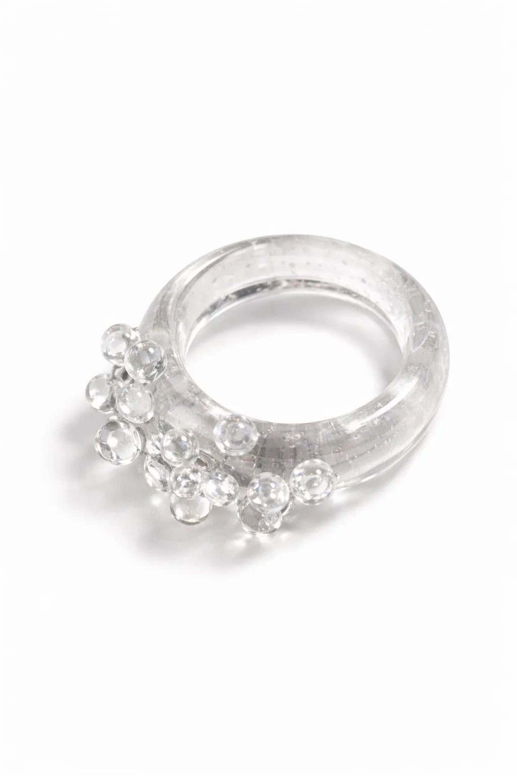 CIPRIANA anillo hedgehog transparente
