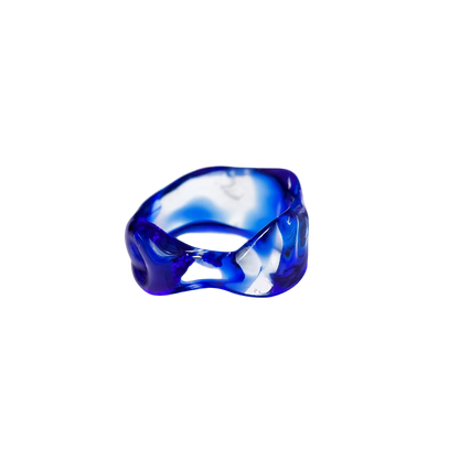 CIPRIANA anillo canica azul