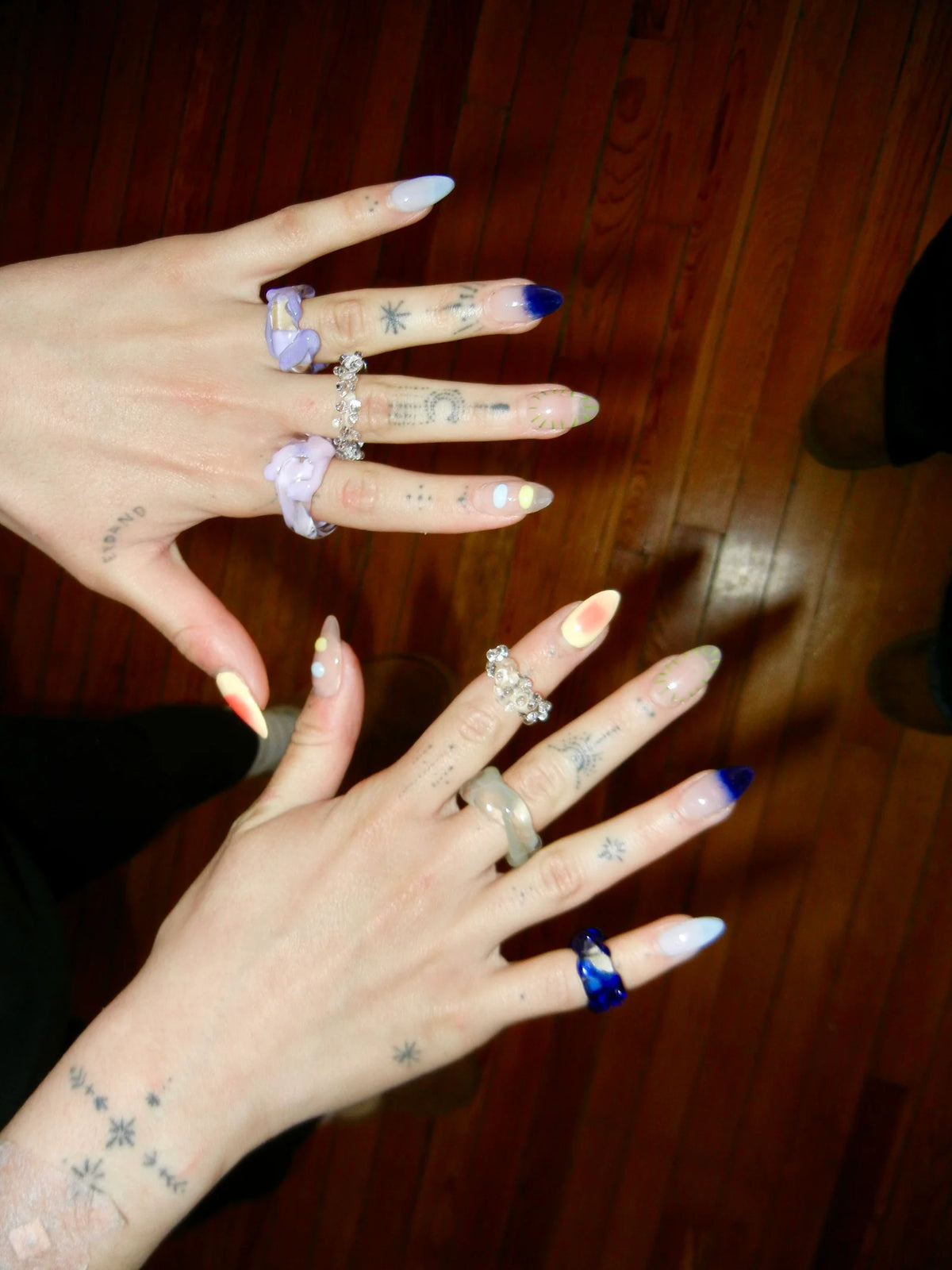 CIPRIANA anillo canica azul