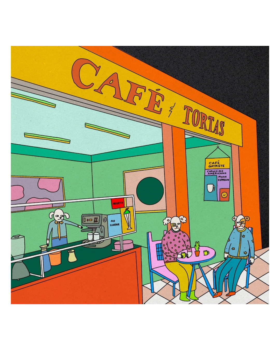 CAMILA ARANA print “Café y tortas”