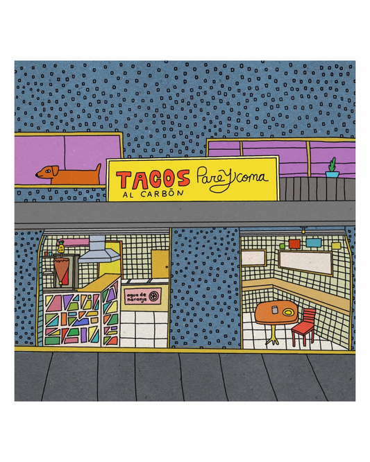 CAMILA ARANA print “Tacos pare y coma”