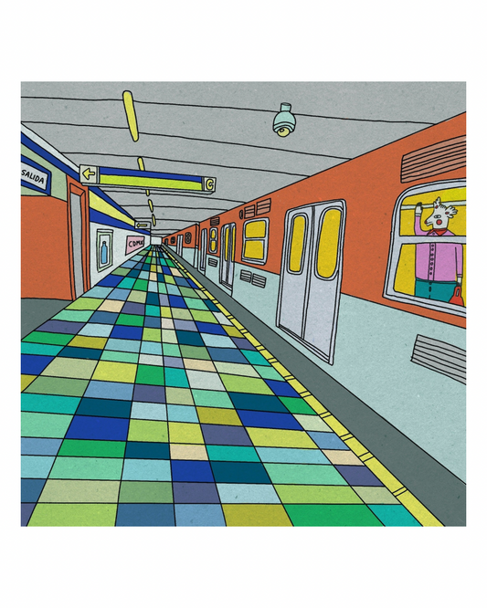 CAMILA ARANA print “El metro”