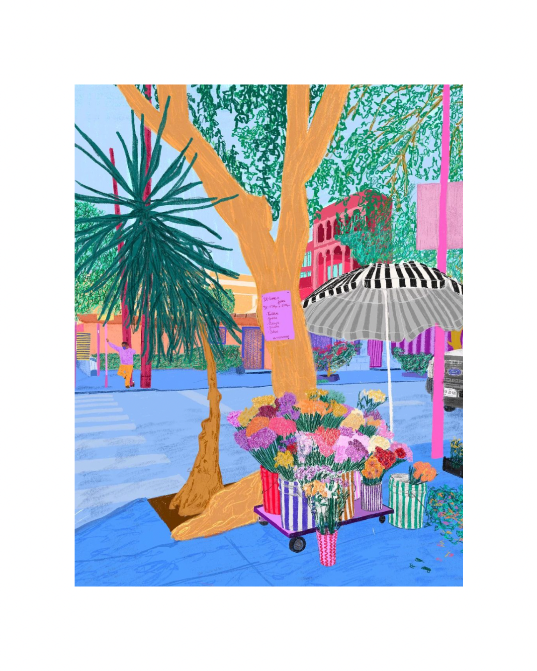 ADRIANA ROMERO print carta puesto flores