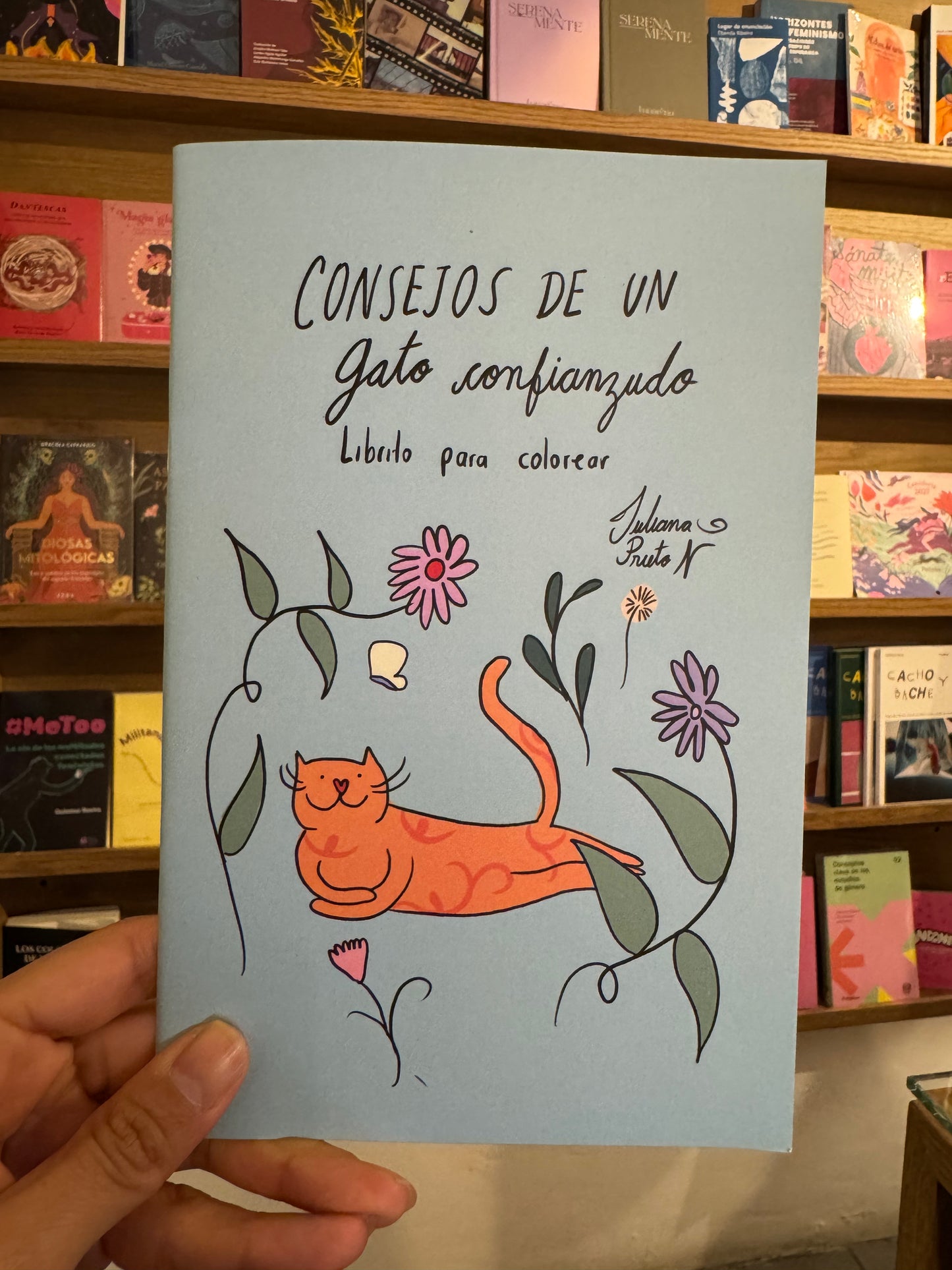 Libro para colorear “Consejos de un gato confianzudo” - Juliana Prieto