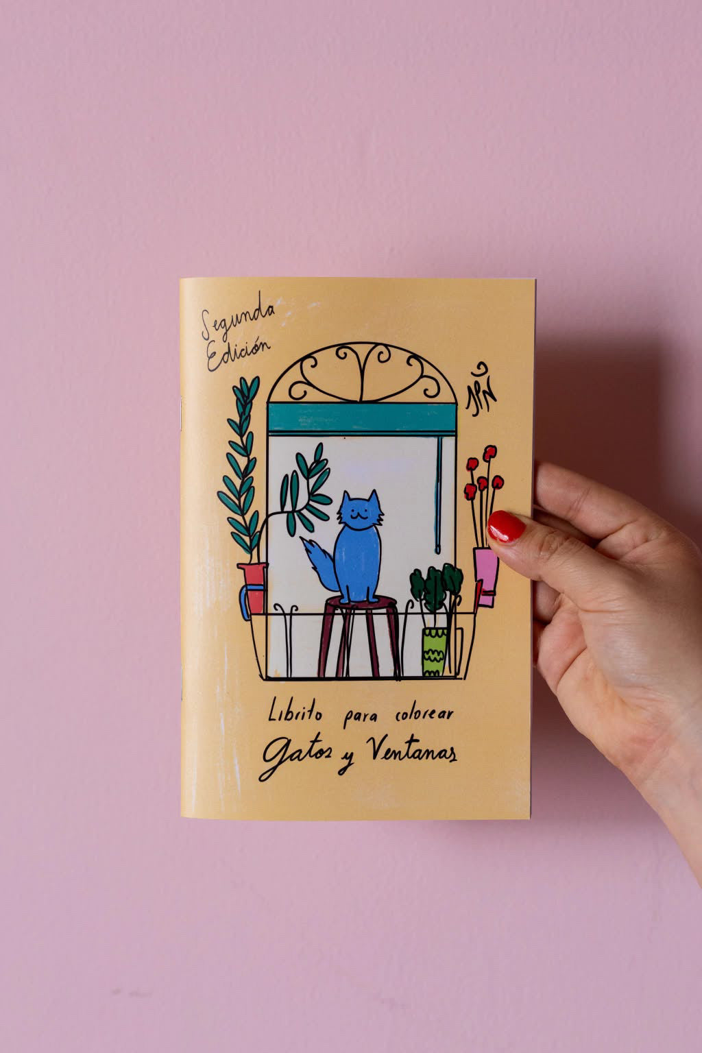 Libro para colorear “Gatos y ventanas” - Juliana Prieto