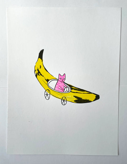SOFIAWEIDNER print gato banana