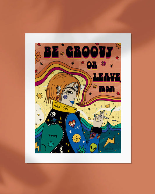 Dos brujas print groovy