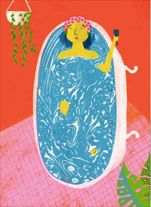 MARIANA VILLANUEVA print bañera
