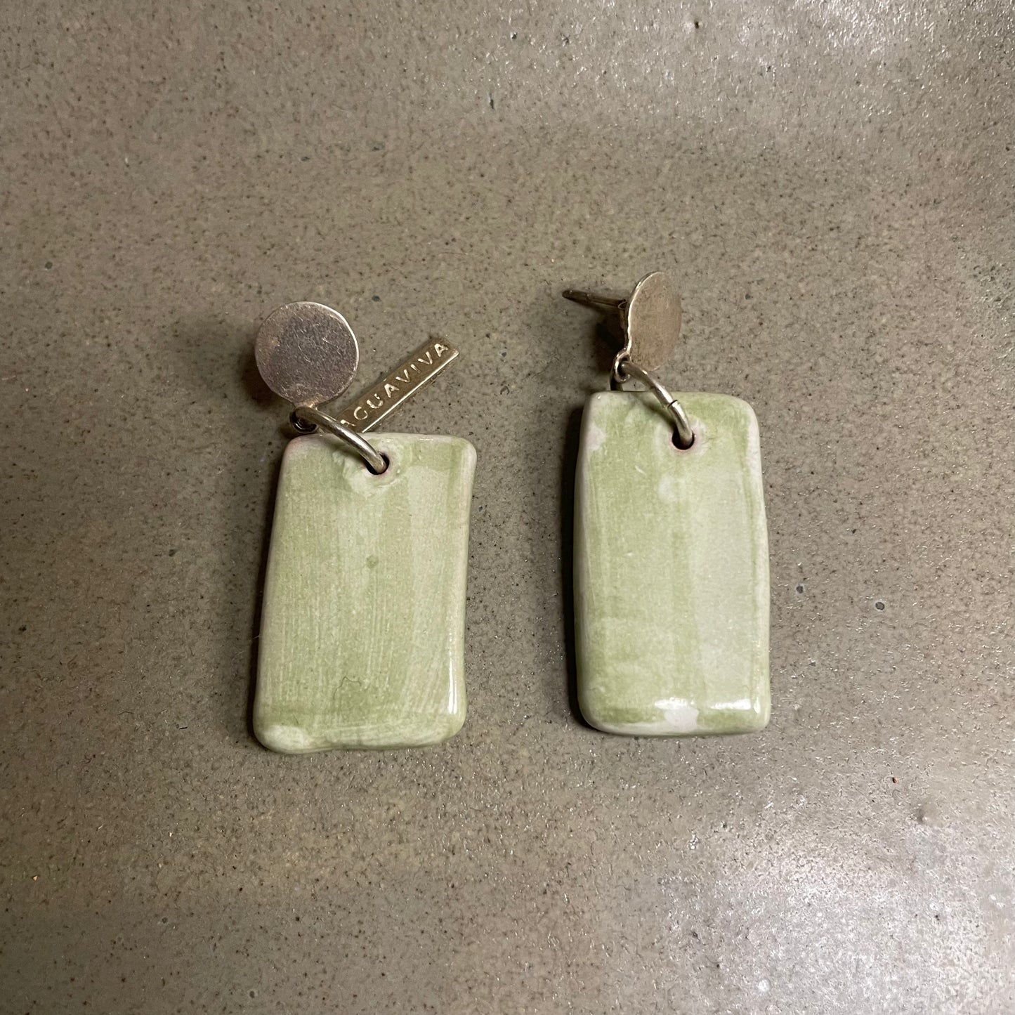AGUAVIVA aretes plata
