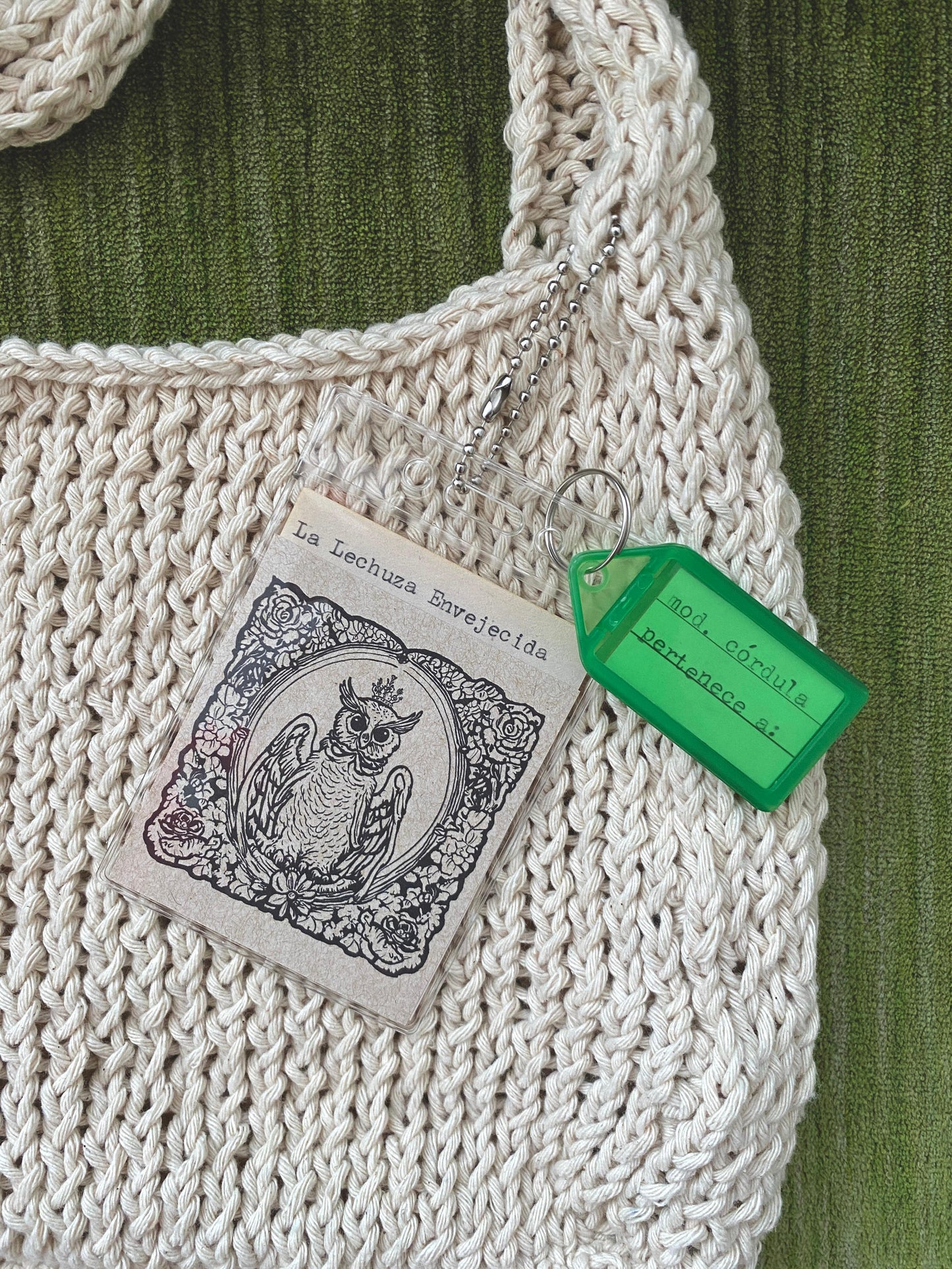 La lechuza envejecida bolsa Córdula crudo