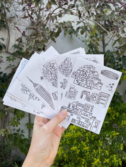 LITTLE CITIES caja stickers