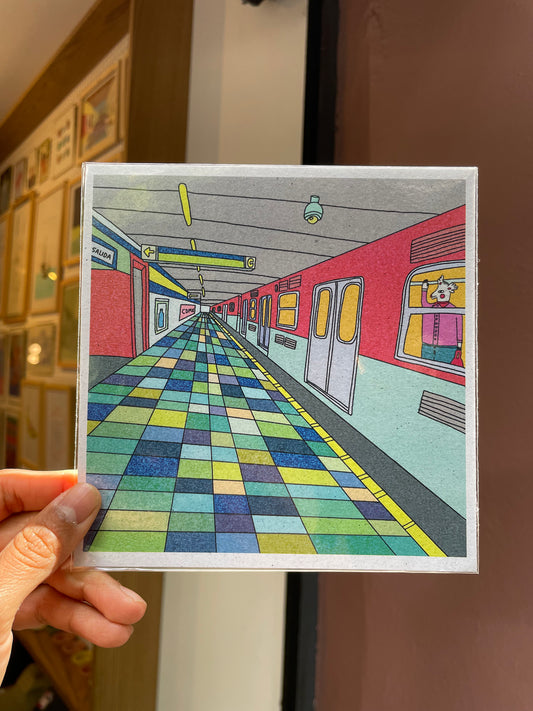 CAMILA ARANA print “El metro”