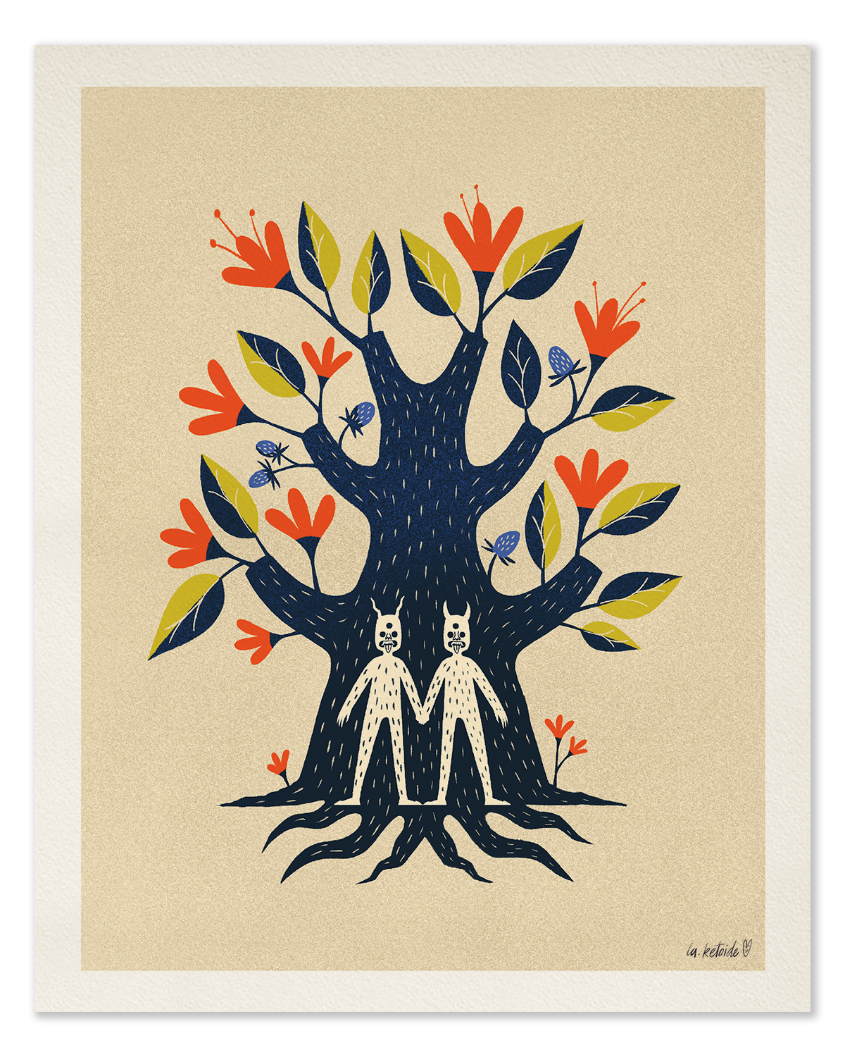 LA KETOIDE print grande árbol