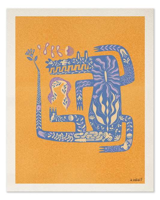 LA KETOIDE print grande cocodrilo