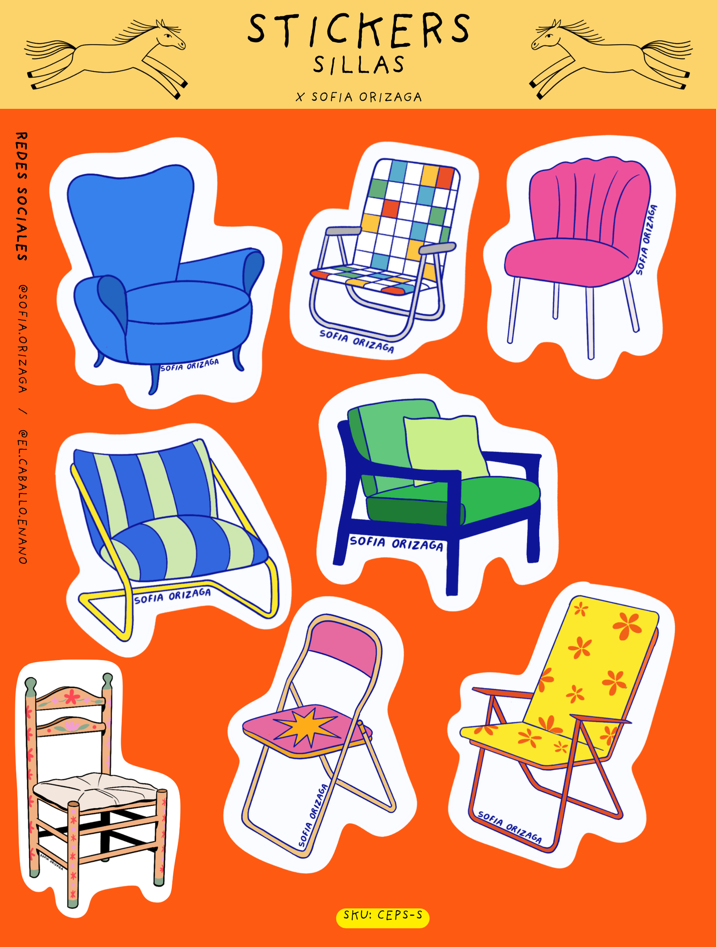 SOFÍA ORIZAGA planilla de stickers sillas