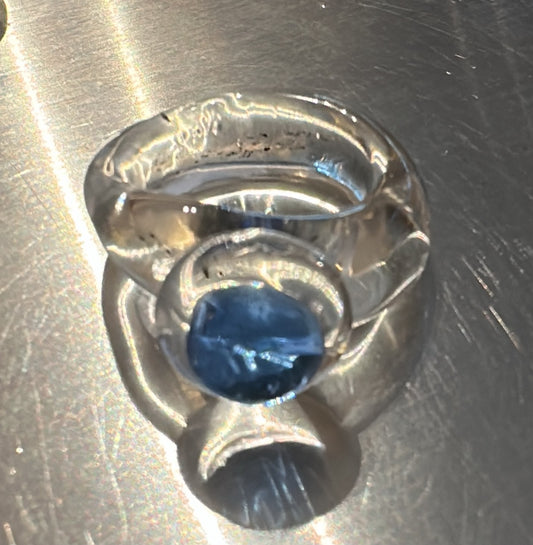 CIPRIANA anillo gem azul
