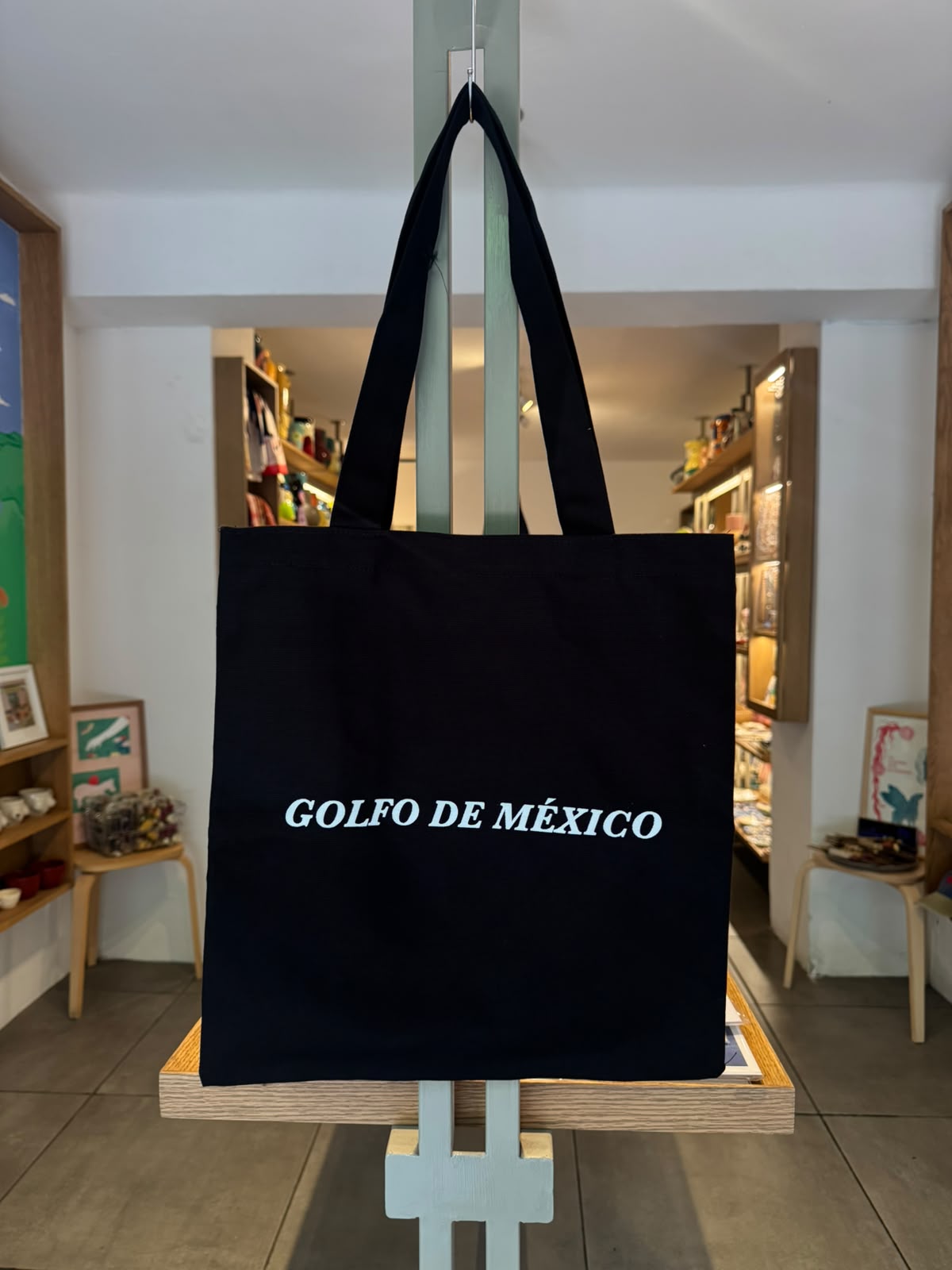 TRAMA STUDIO Tote bag Golfo de México negra