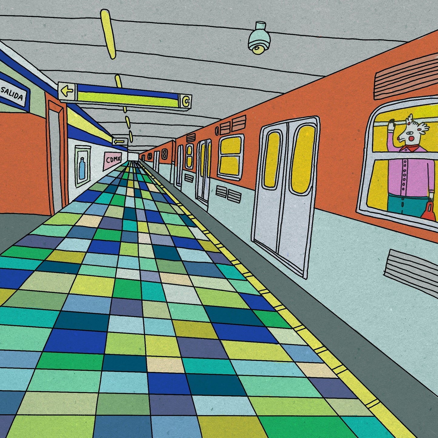 CAMILA ARANA print “El metro”